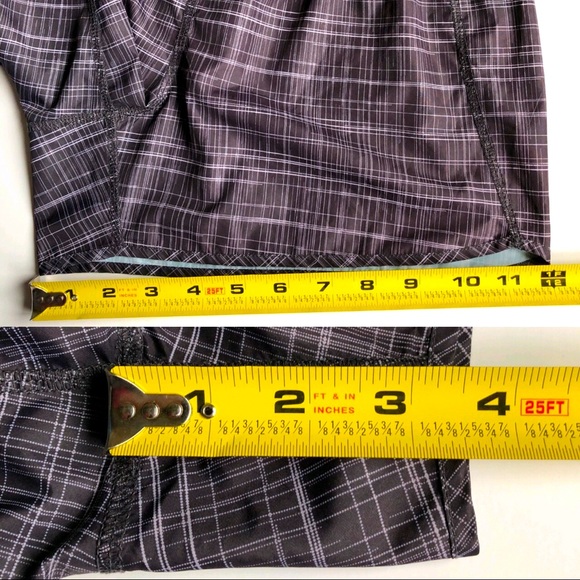 GAP BODY Active Shorts Gold Plaid Running Small Women’s - Picture 8 of 16